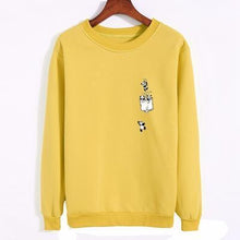 Load image into Gallery viewer, Pocket Panda Fleeced Sweatshirt
