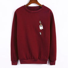 Load image into Gallery viewer, Pocket Panda Fleeced Sweatshirt