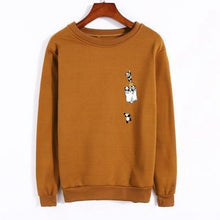 Load image into Gallery viewer, Pocket Panda Fleeced Sweatshirt