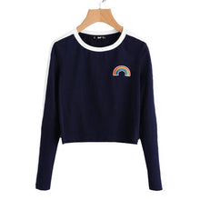 Load image into Gallery viewer, Rainbow Crop T-Shirt