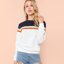 Load image into Gallery viewer, Rainbow Striped Sweatshirt