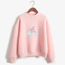 Load image into Gallery viewer, Rainbow Unicorn Fleeced Sweatshirt