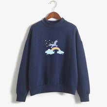 Load image into Gallery viewer, Rainbow Unicorn Fleeced Sweatshirt