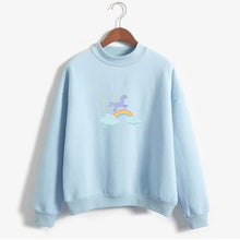 Load image into Gallery viewer, Rainbow Unicorn Fleeced Sweatshirt