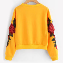 Load image into Gallery viewer, Rose Applique Sweatshirt