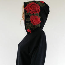 Load image into Gallery viewer, Rose Embroidery Hoodie
