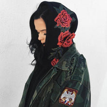 Load image into Gallery viewer, Rose Embroidery Hoodie