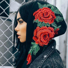 Load image into Gallery viewer, Rose Embroidery Hoodie