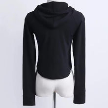 Load image into Gallery viewer, Rounded Hem Hooded Shirt