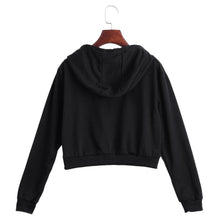 Load image into Gallery viewer, Solid Color Crop Hoodie