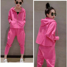 Load image into Gallery viewer, Solid Hooded Shirt &amp; Pants (2 Piece Set)