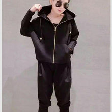 Load image into Gallery viewer, Solid Hooded Shirt &amp; Pants (2 Piece Set)