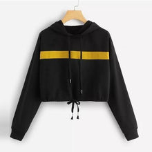 Load image into Gallery viewer, Striped Crop Hoodie