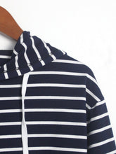 Load image into Gallery viewer, Striped Crop Hoodie