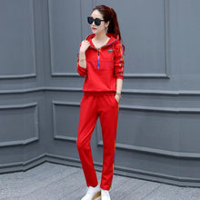 Load image into Gallery viewer, Striped Hooded Shirt &amp; Pants (2 Piece Set)