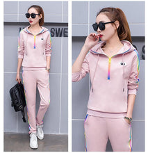 Load image into Gallery viewer, Striped Hooded Shirt &amp; Pants (2 Piece Set)