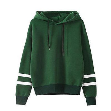 Striped Long Sleeve Hoodie
