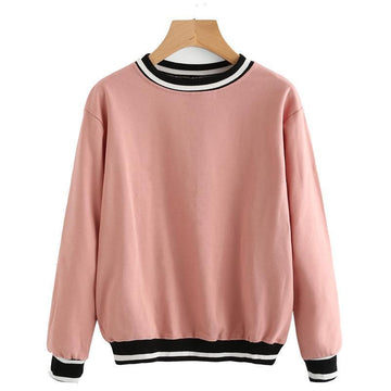 Striped Patchwork Sweatshirt