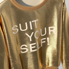 Load image into Gallery viewer, &#39;SUIT YOURSELF&#39; Crop Sweatshirt