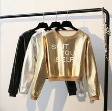 Load image into Gallery viewer, &#39;SUIT YOURSELF&#39; Crop Sweatshirt