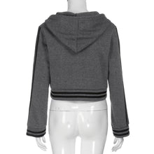 Load image into Gallery viewer, Thick Lace-Up V-Neck Hoodie