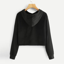 Load image into Gallery viewer, Three Tone Crop Hoodie