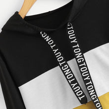 Load image into Gallery viewer, Three Tone Crop Hoodie