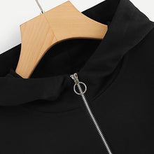 Load image into Gallery viewer, Three Tone Zip-Up Collar Hoodie