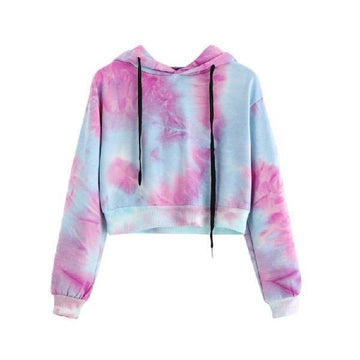 Tie-Dye Short Hoodie