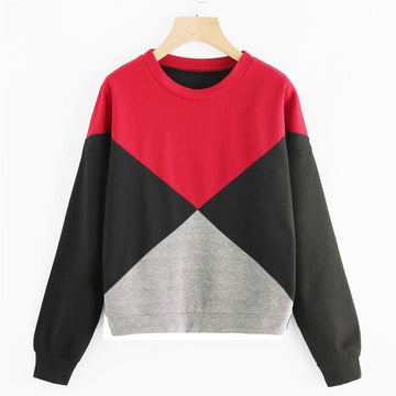 Tri-Color Patchwork Sweatshirt