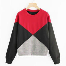Load image into Gallery viewer, Tri-Color Patchwork Sweatshirt