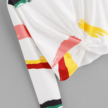 Load image into Gallery viewer, Twist Front Crop Sweatshirt