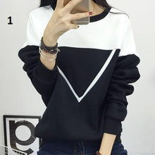 Load image into Gallery viewer, Two Tone Patchwork Sweatshirt