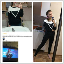 Load image into Gallery viewer, Two Tone Patchwork Sweatshirt