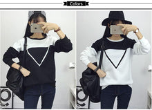 Load image into Gallery viewer, Two Tone Patchwork Sweatshirt