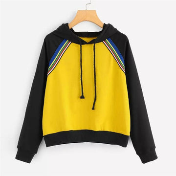 Two Tone Striped Hoodie
