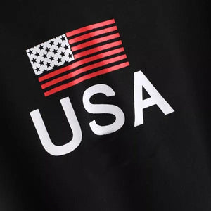 'USA' Crop Hoodie