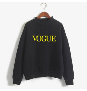 'VOGUE' Fleeced Sweatshirt