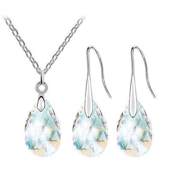 Water Drop Necklace & Earrings Set