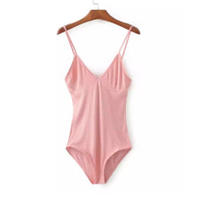 Load image into Gallery viewer, Backless Spaghetti Strap Bodysuit