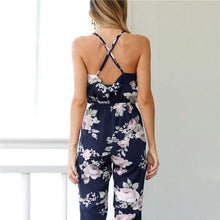 Load image into Gallery viewer, Floral Backless Jumpsuit