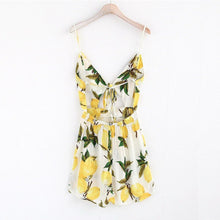 Load image into Gallery viewer, Floral Bow Tie Romper