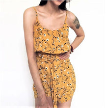 Load image into Gallery viewer, Floral Ruffled Romper