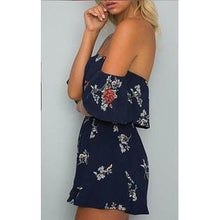 Load image into Gallery viewer, Off Shoulder Romper