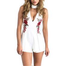 Load image into Gallery viewer, Rose V-Neck Romper