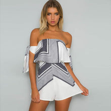 Load image into Gallery viewer, Ruffled Off-Shoulder Romper