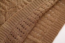 Load image into Gallery viewer, Hollow Out Knitted Crop Sweater