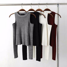 Load image into Gallery viewer, Knitted Off Shoulder Sweater