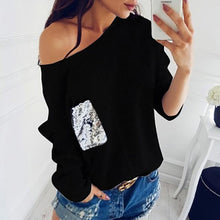 Load image into Gallery viewer, Knitted Off Shoulder Sweater