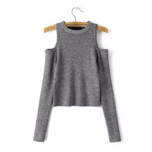 Load image into Gallery viewer, Knitted Off Shoulder Sweater
